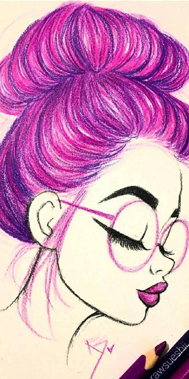 640x1280 Download Cool Girl Wallpaper by ZehraEkici now. Browse. Art drawings sketches creative, Girl drawing sketches, Art drawings sketches simple