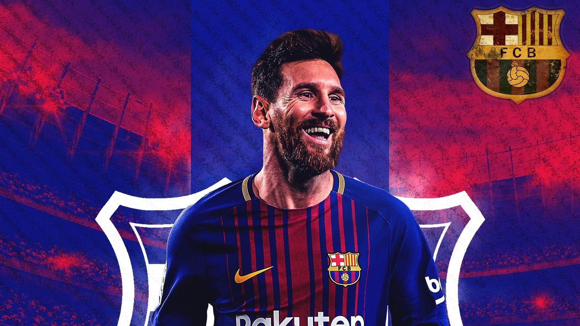1920x1080 HD Lionel Messi Barcelona Background Football Wallpaper
