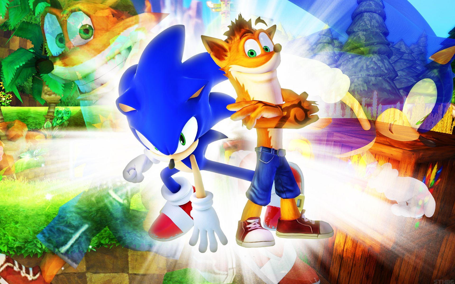 1920x1200 Sonic And Greninja Wallpaper