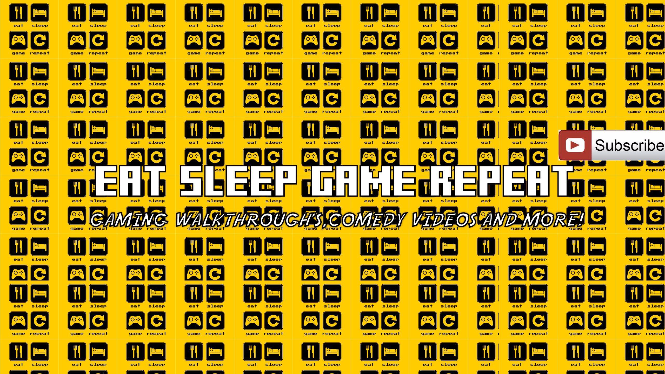 2560x1440 Eat Sleep Game Repeat Wallpaper
