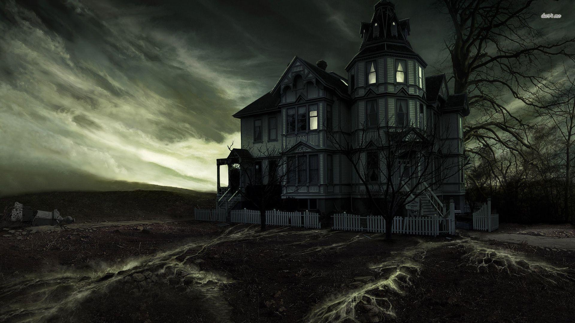 1920x1080 Spooky Background. Haunted House. Halloween haunted houses, Scary houses, Haunted house