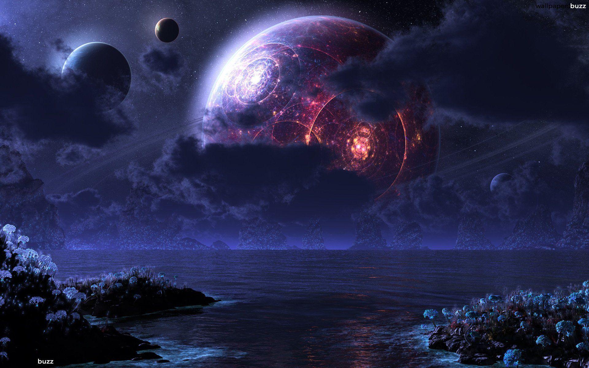 1920x1200 Fantasy Space Wallpaper
