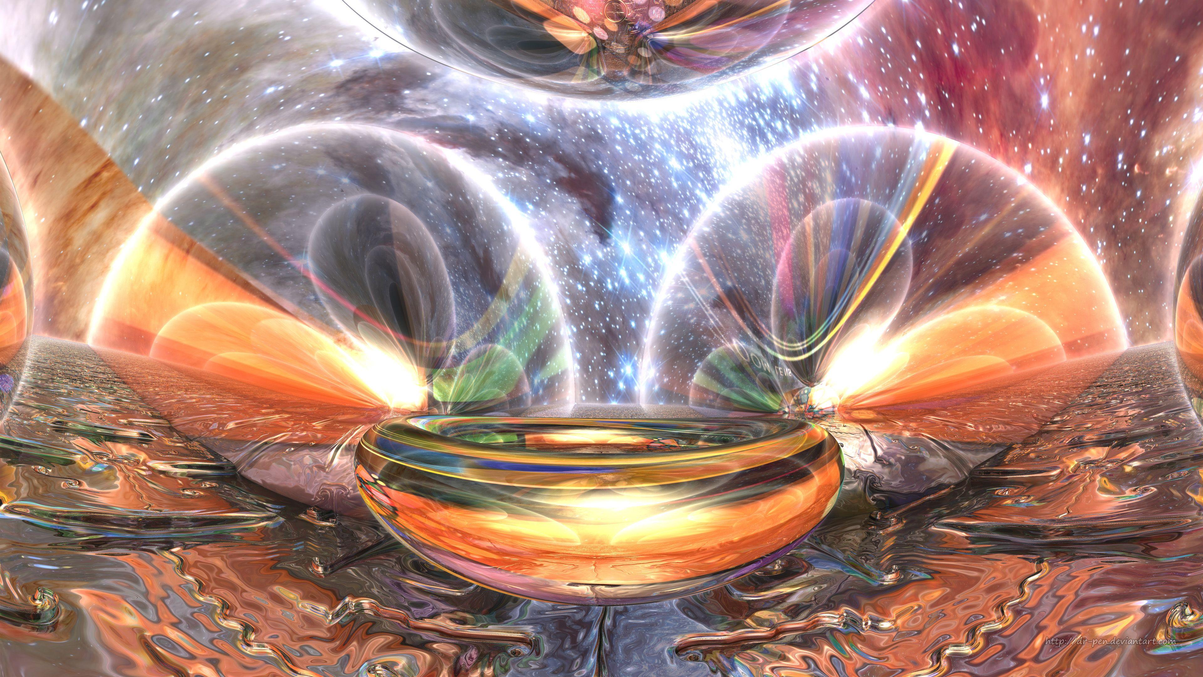3840x2160 3840x2160] Space Glamour 3D Fractal Art [1920x1080] R Wallpaper