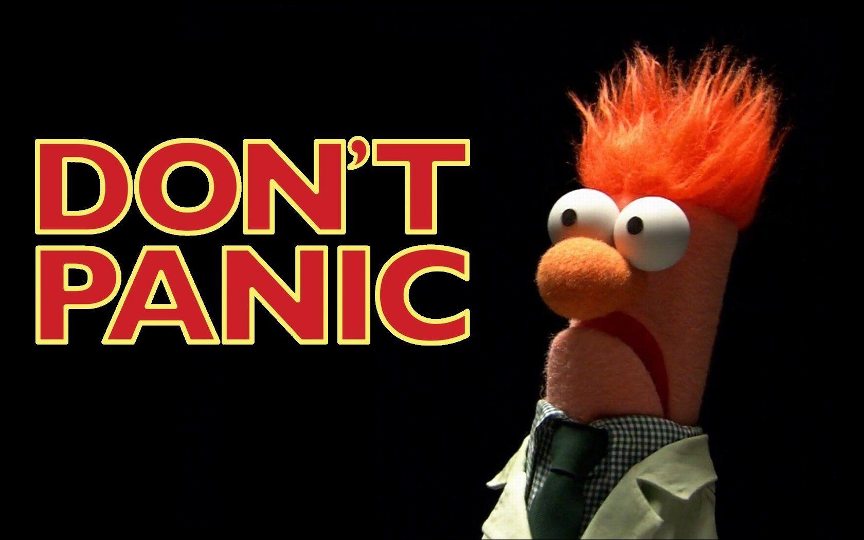 1680x1050 Don&;t Panic wallpaperx1050