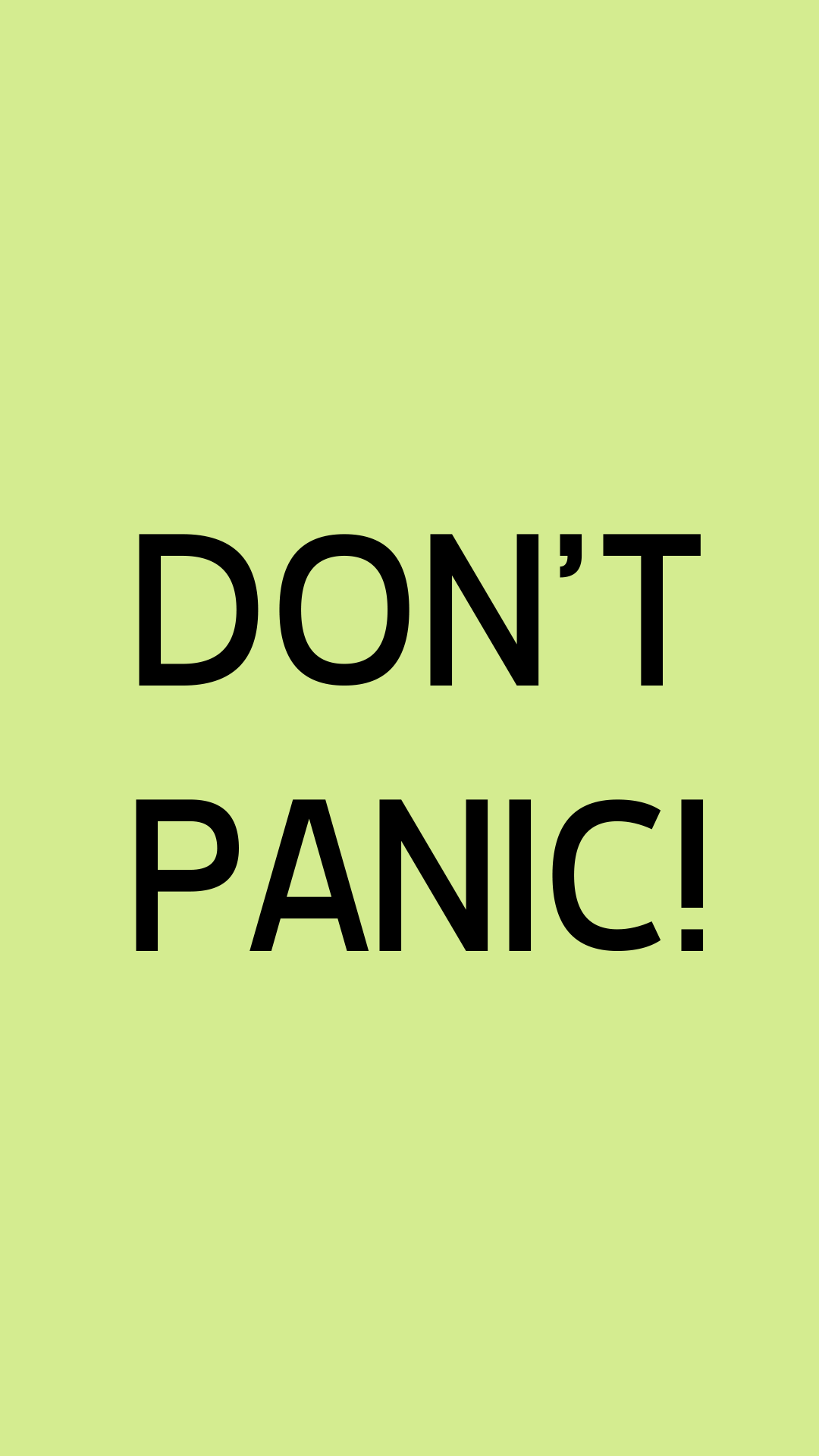 Don't Panic Wallpapers - Top Free Don't Panic Backgrounds - WallpaperAccess