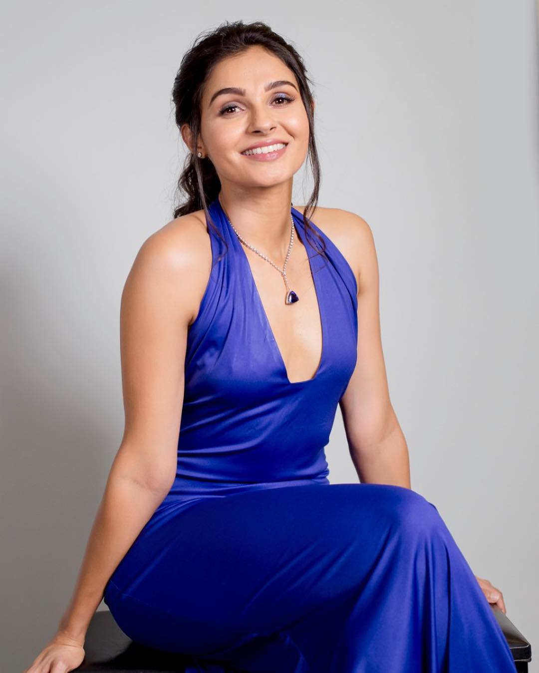 1080x1349 Actress Andrea Jeremiah Glam Blue Dress Photohoot Pics. Latest Indian Hollywood Movies Updates, Branding Online and Actress Gallery