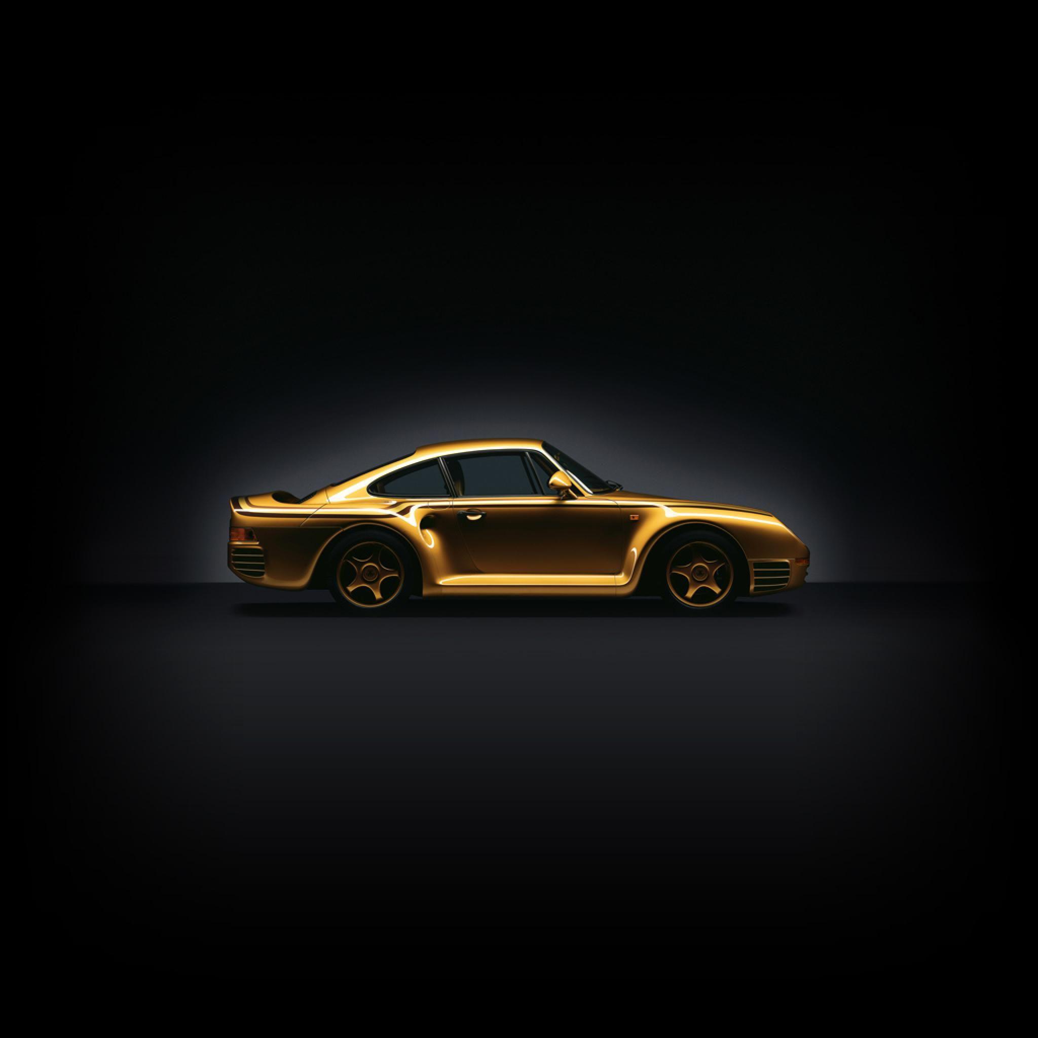 2048x2048 Cars 959 Exclusive Gold Plated IPhone HD Wallpaper Free