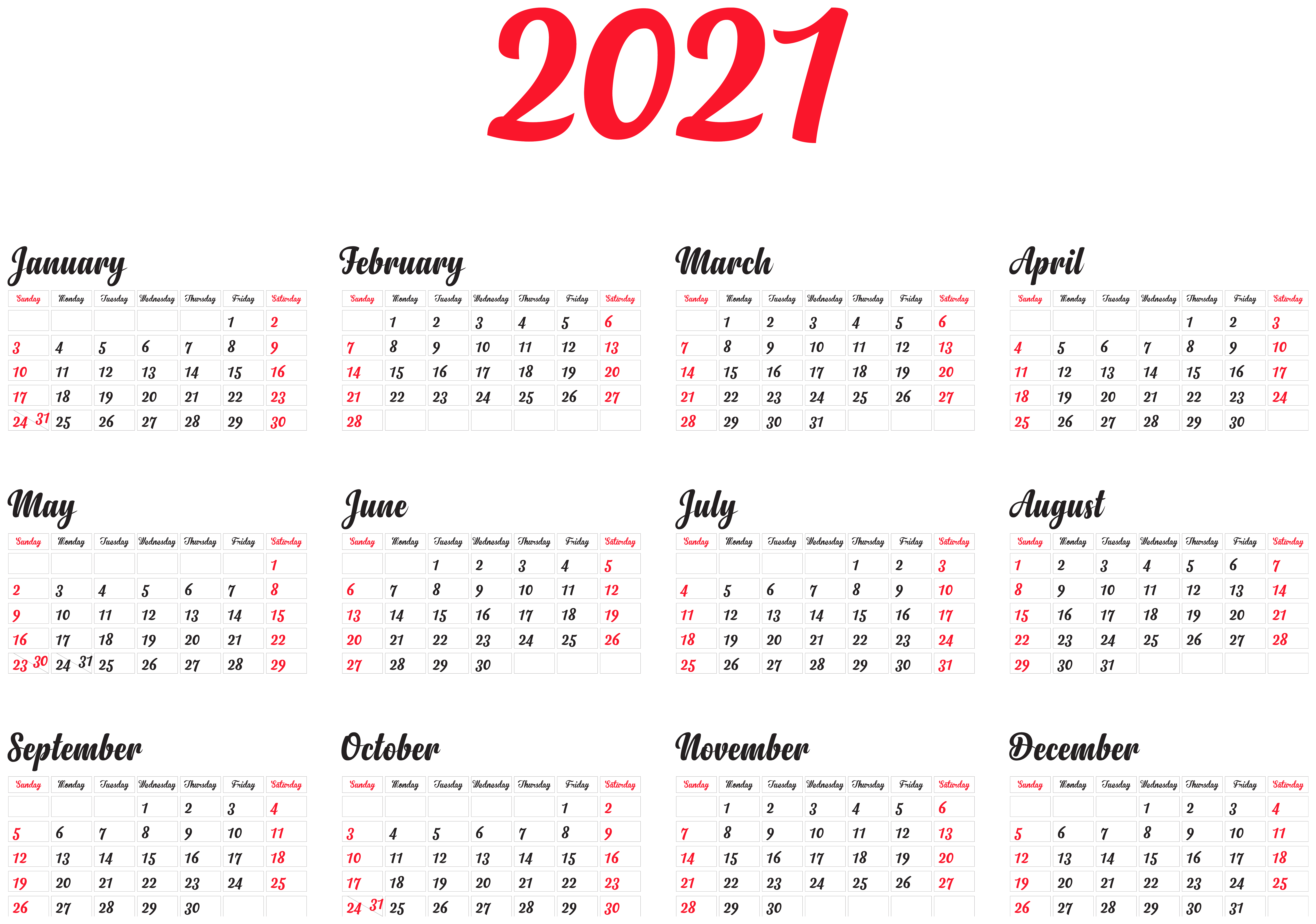 2021 Calendar Wallpapers - Top Free 2021 Calendar ...