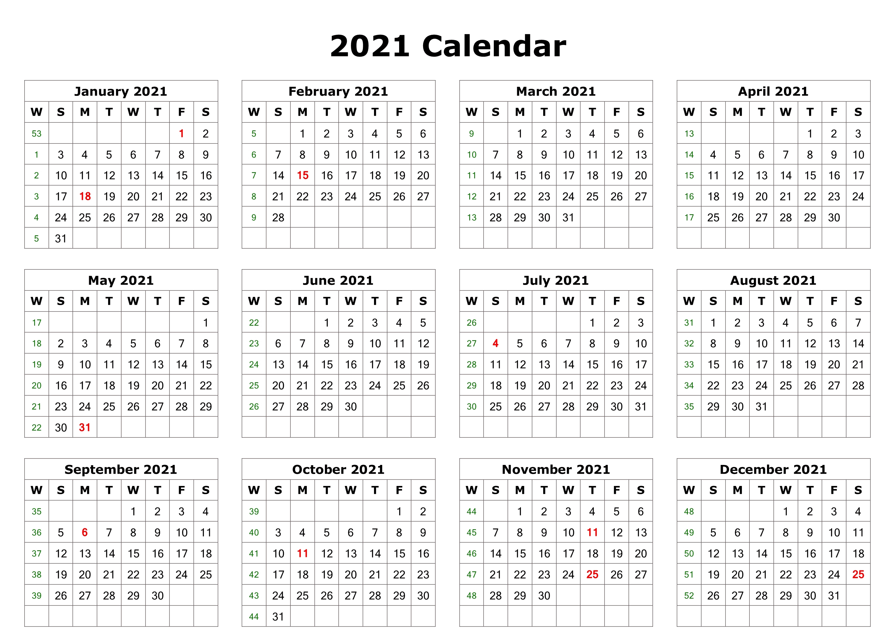 Wallpaper Kalender 2021 Aesthetic
