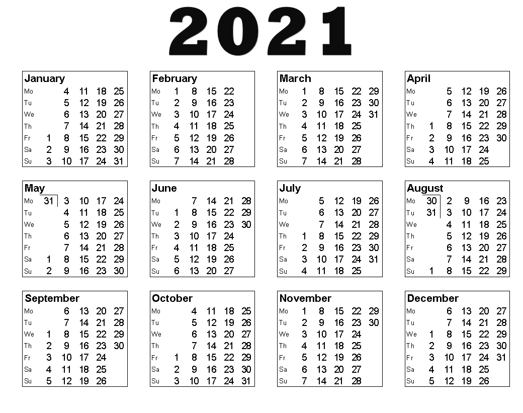 Download Kalender 2021 Hd Aesthetic / 2021 Calendar Free ...