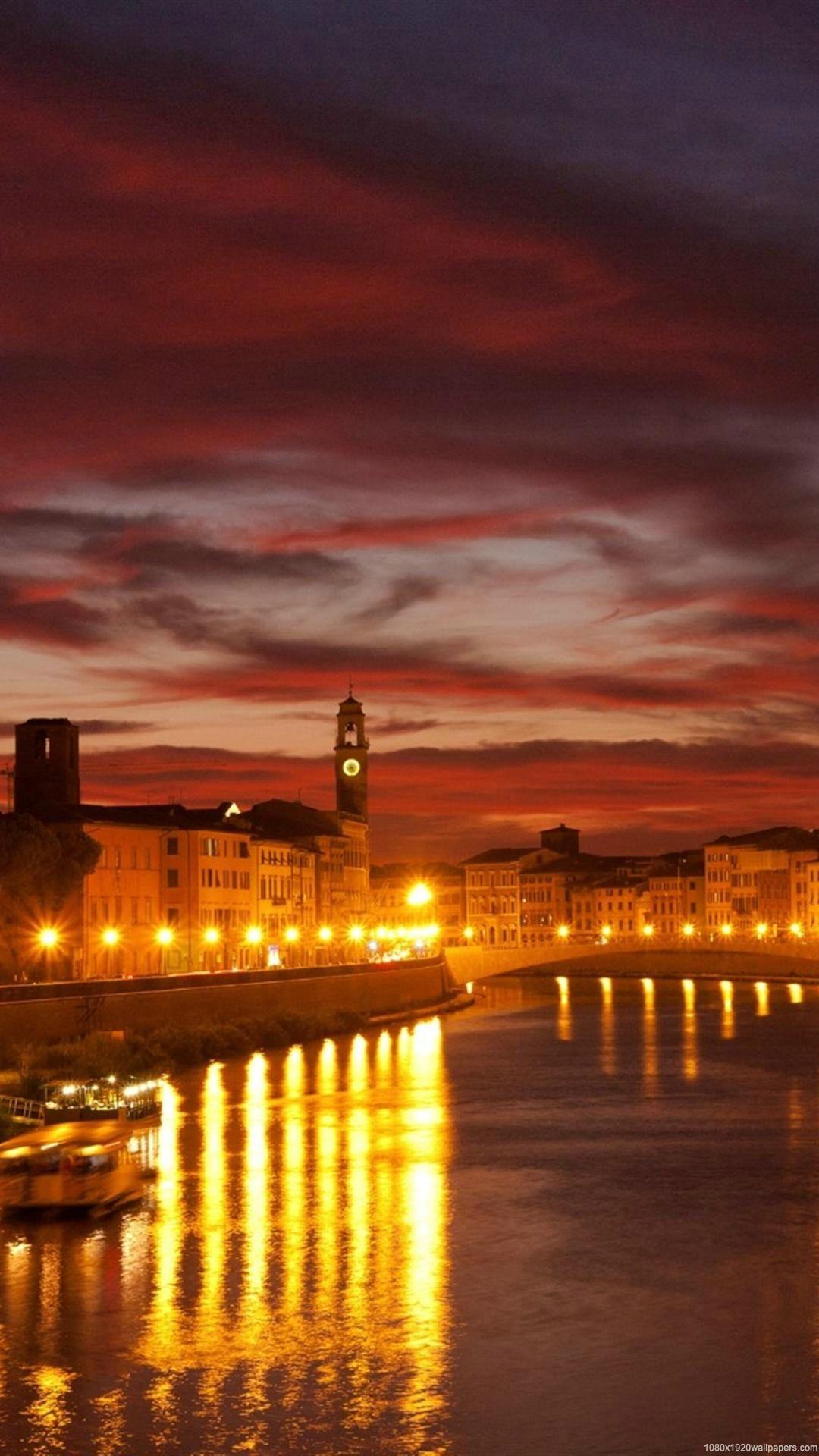 1080x1920 City Night Of Venice Wallpaper HD