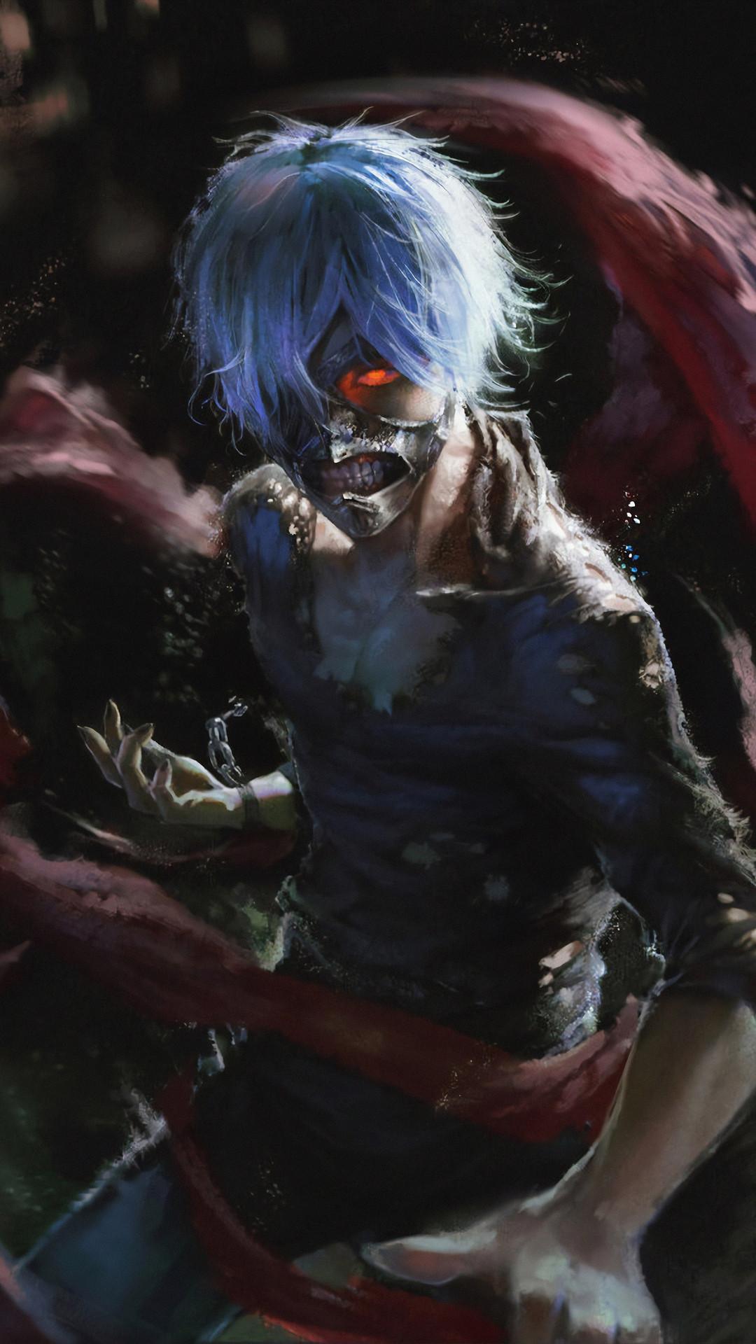 1080x1920 Tokyo Ghoul Art 4k Mobile Wallpaper (iPhone, Android, Samsung, Pixel, Xiaomi)