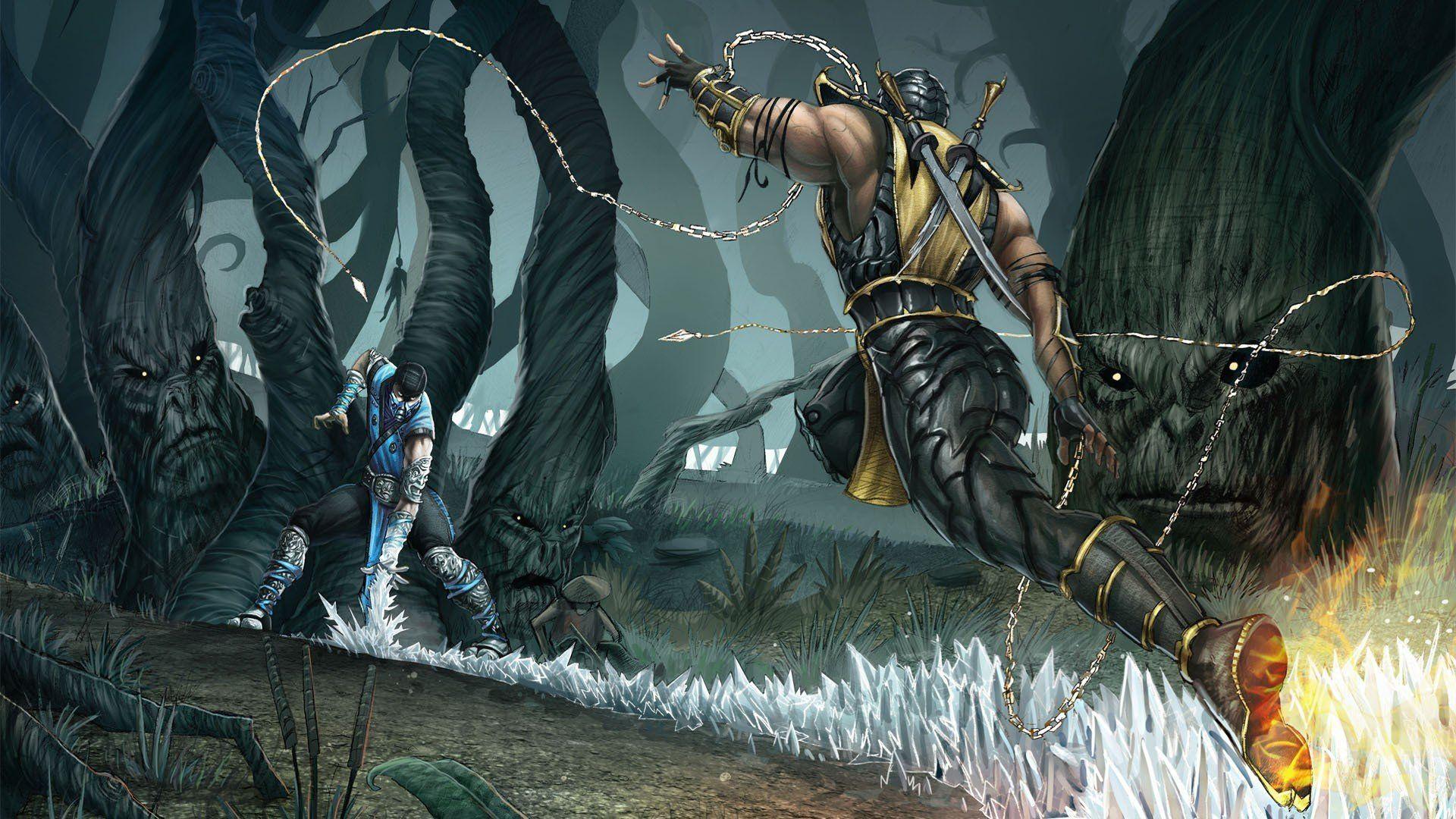 1920x1080 Mortal Kombat, Sub Zero, Scorpion (character) HD Wallpaper / Desktop and Mobile Image & Photo