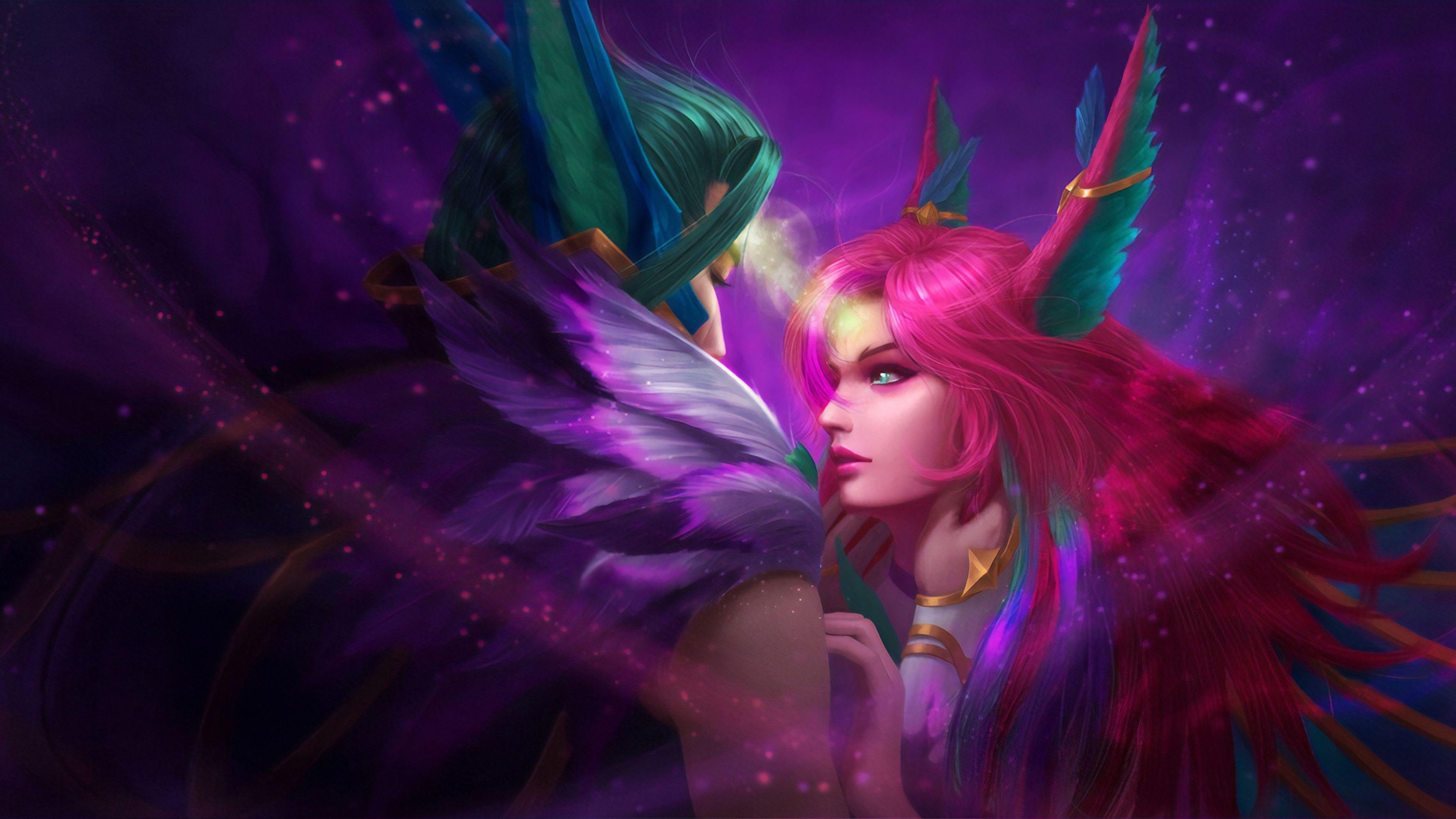 3840x2160 Wallpaper 4k Star Guardian Xayah And Rakan Luxoia 4k Wallpaper, Games Wallpaper, Hd Wallpaper, League Of Legends Wallpaper