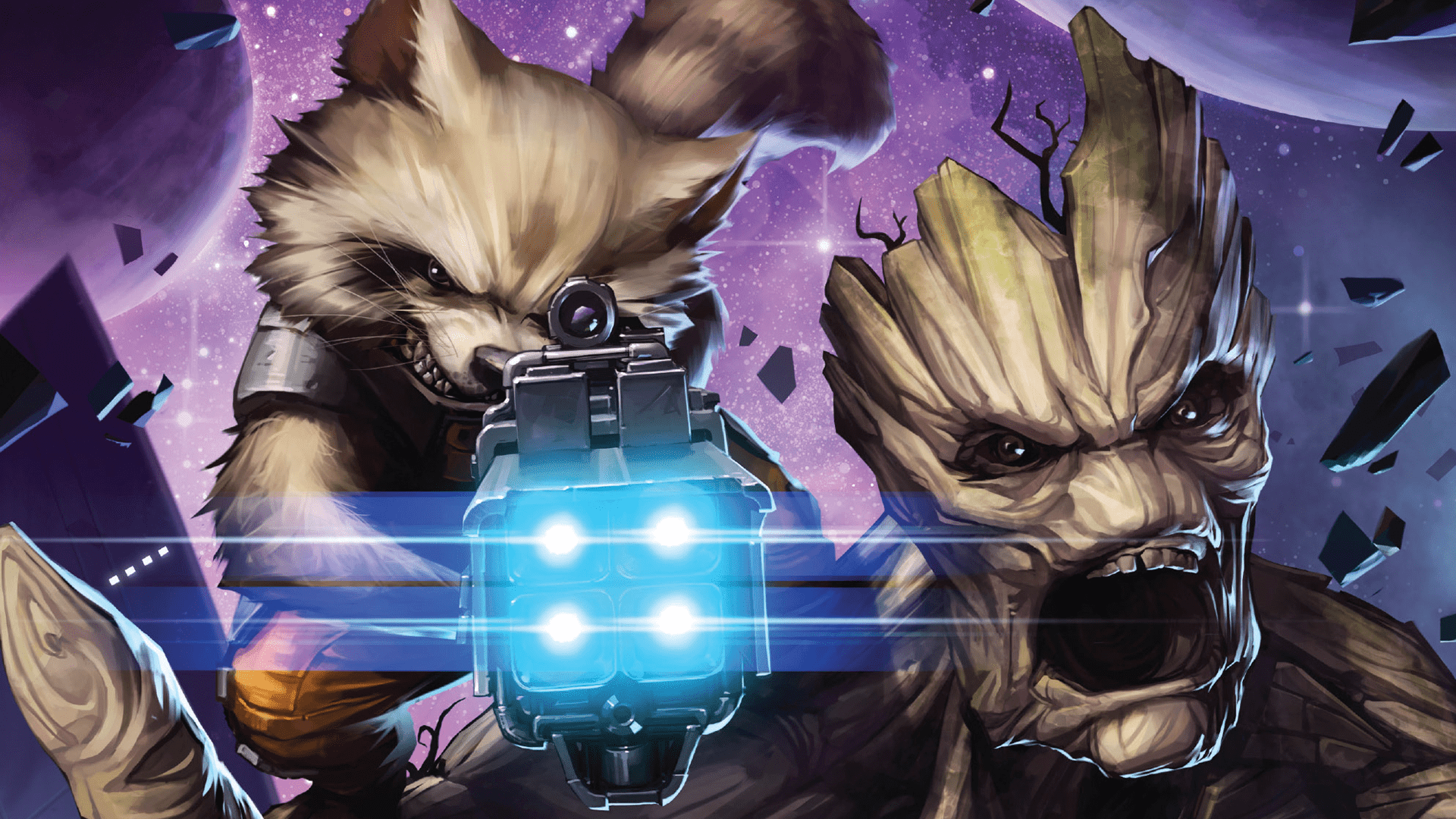 1920x1080 Rocket and Groot!