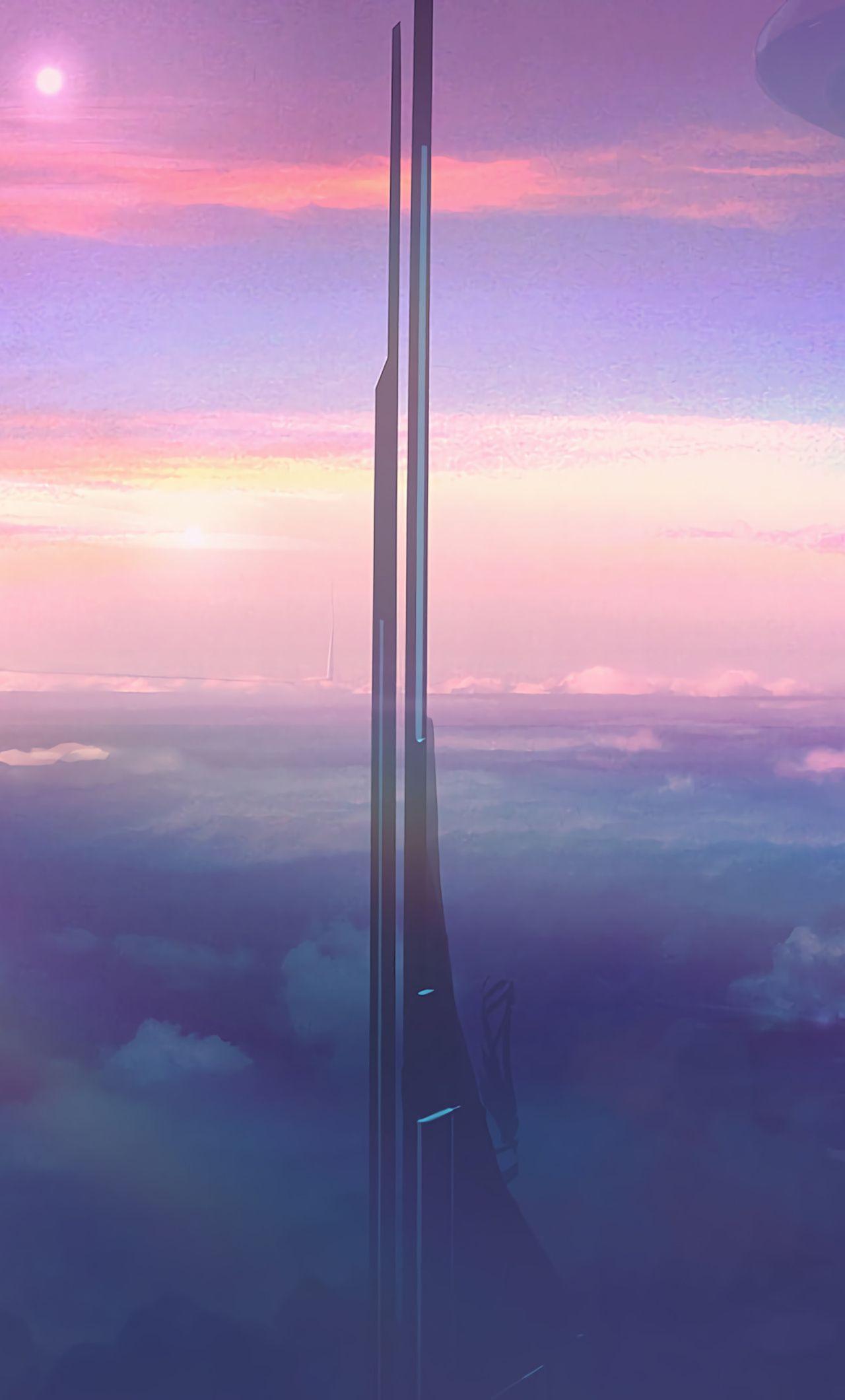 1280x2120 Above The Clouds Skyscraper iPhone HD 4k Wallpaper, Image, Background, Photo and Picture