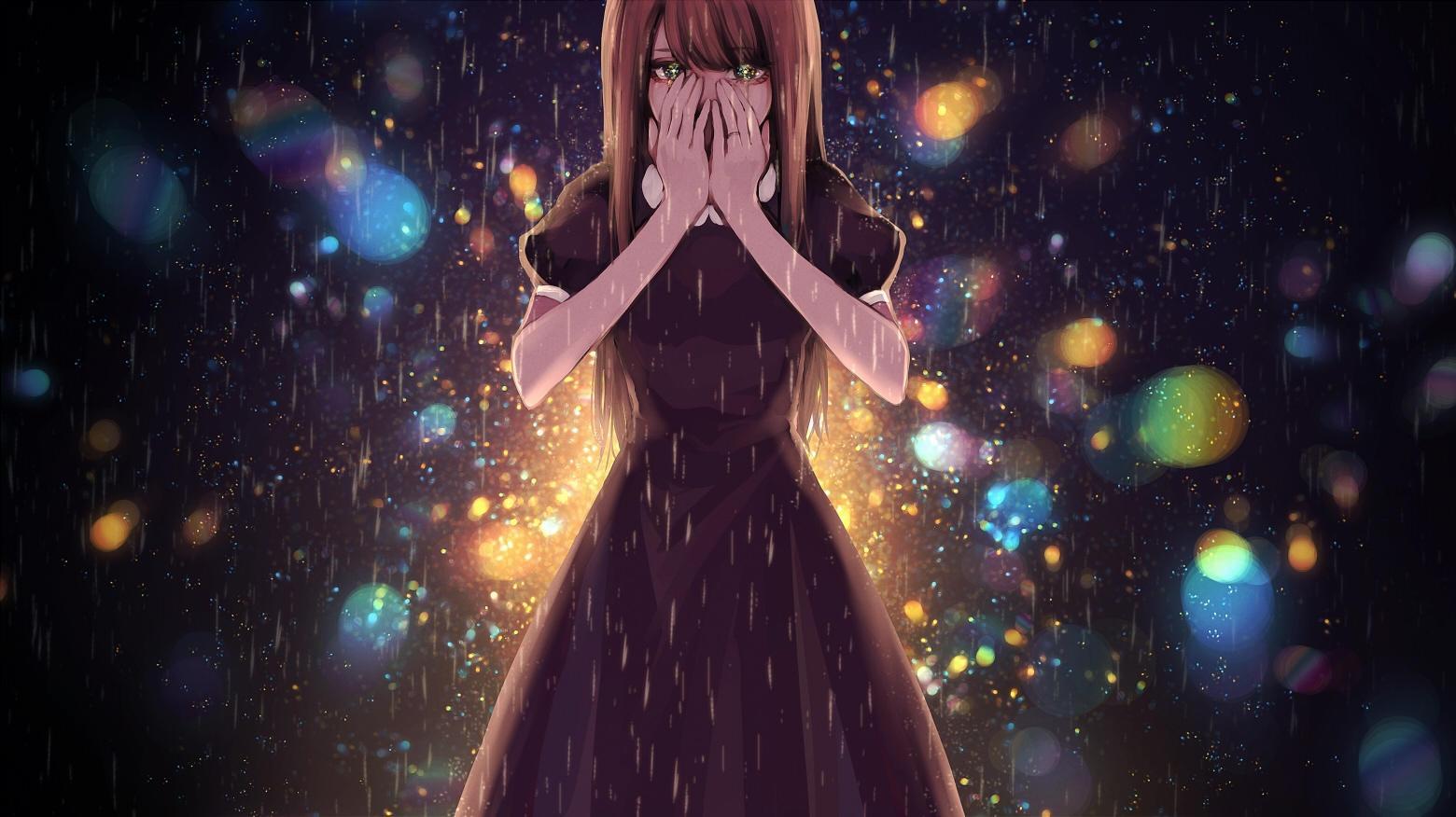 1560x876 Crying Anime Girl Wallpaper Top Wallpaper