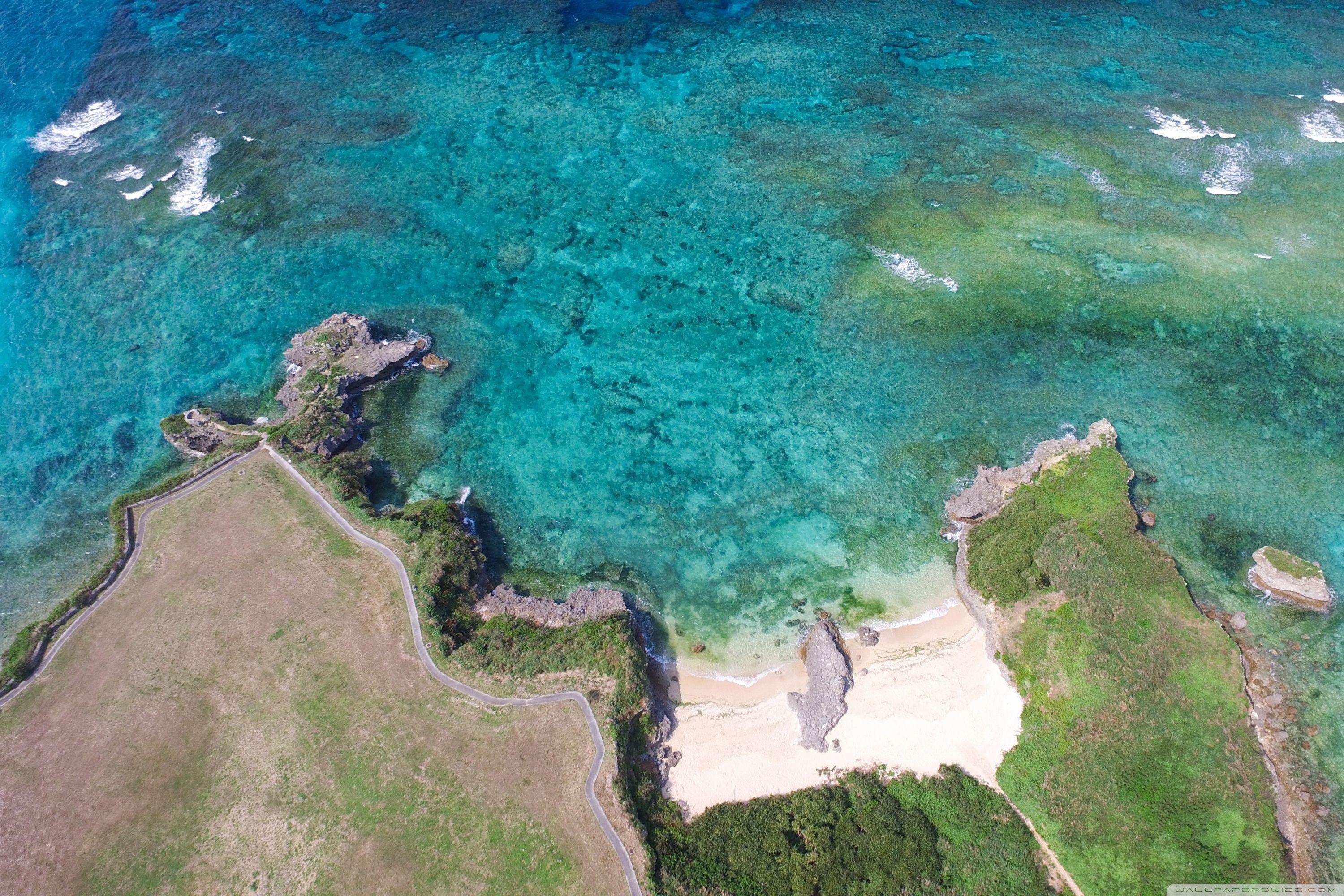 3000x2000 Okinawa Island, Japan, Aerial View ❤ 4K HD Desktop Wallpaper for 4K