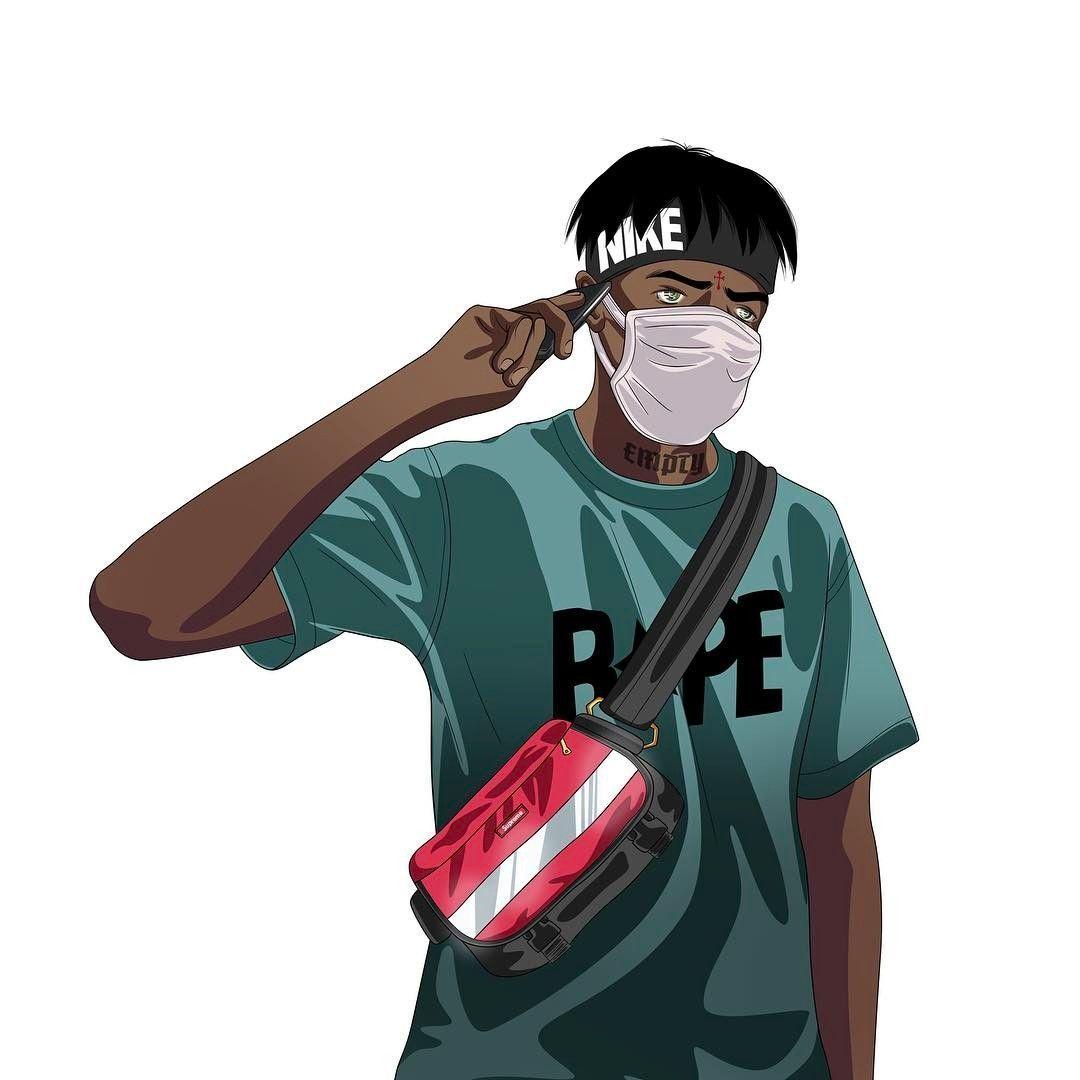 1080x1080 Dope Cartoon Wallpaper