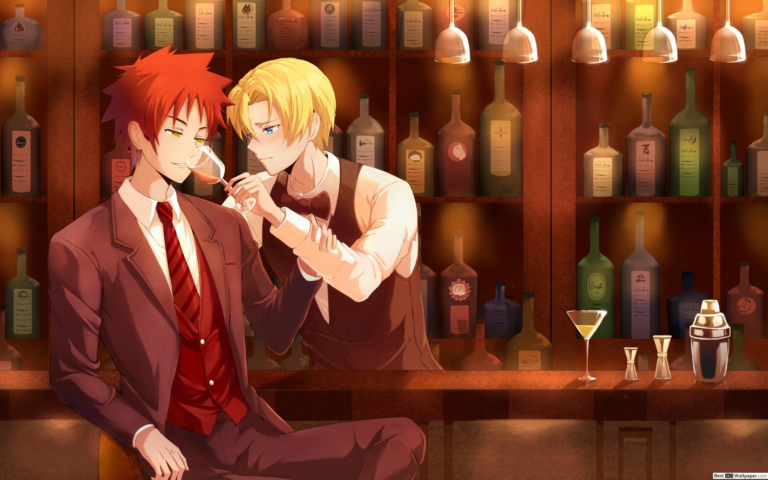 2560x1600 Food Wars! Shokugeki No Soma Yukihira & Takumi Aldini (Bartender) HD wallpaper download