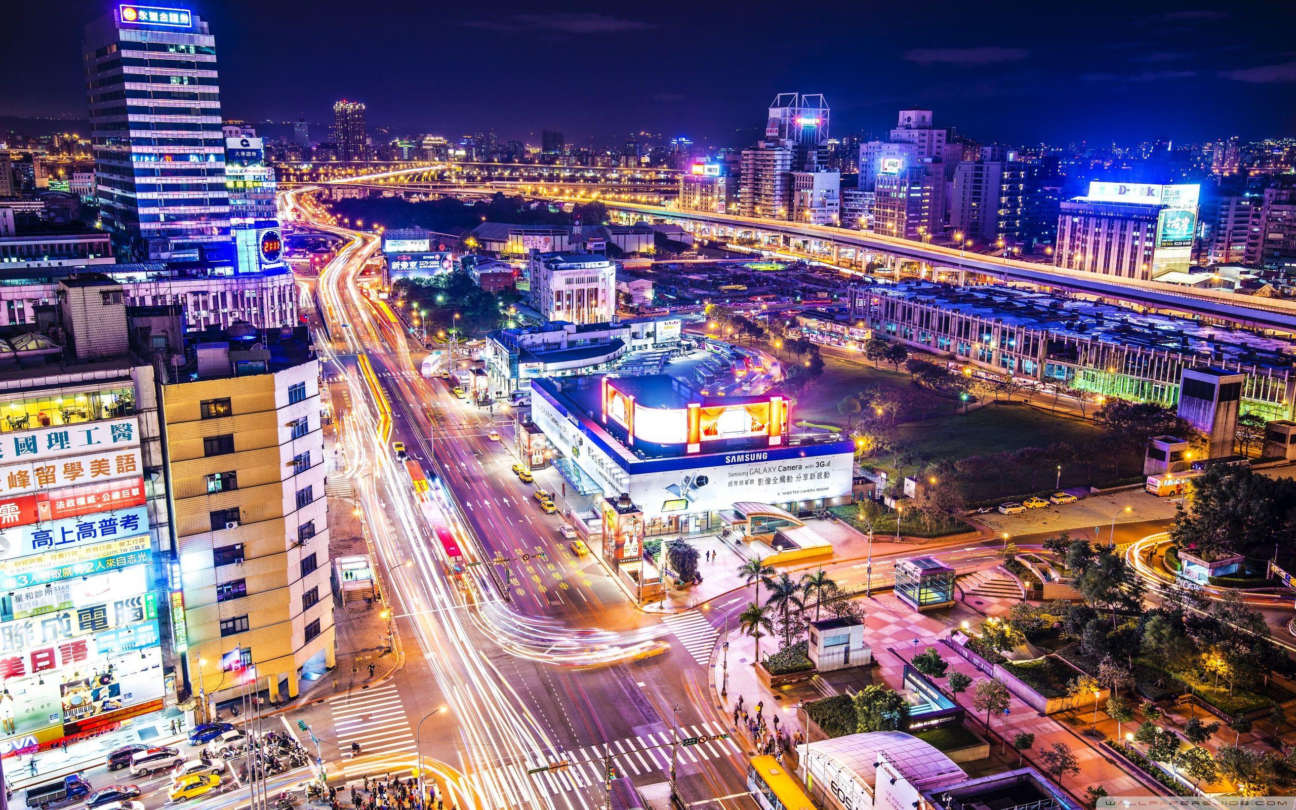 2560x1600 Taipei City Street Ultra HD Desktop Background Wallpaper for 4K UHD TV : Widescreen & UltraWide Desktop & Laptop : Multi Display, Dual Monitor : Tablet