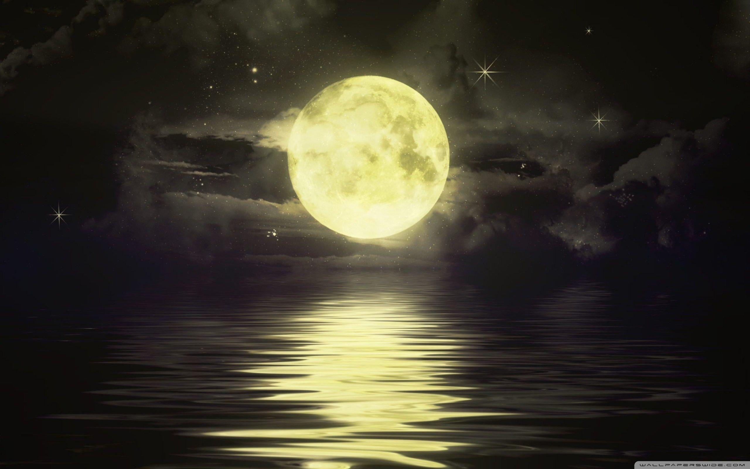 Moon And Stars Wallpapers Top Free Moon And Stars Backgrounds 