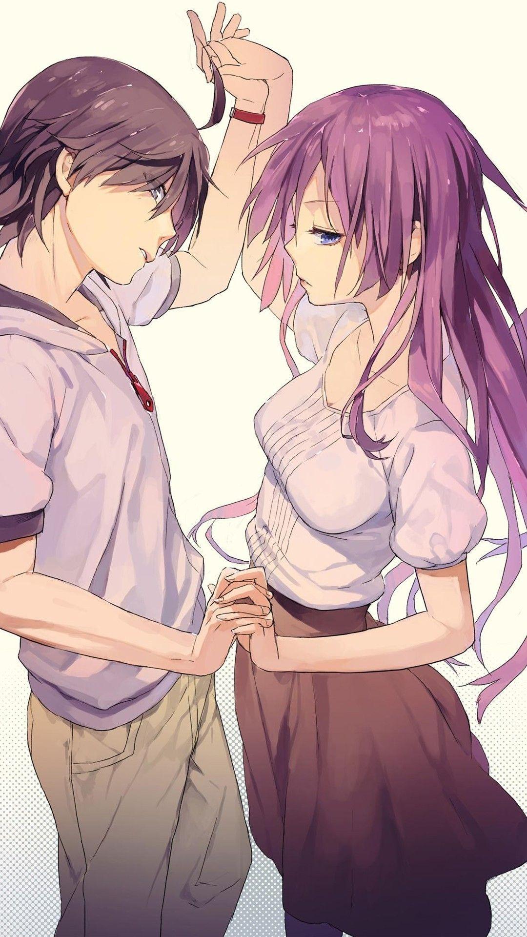 1080x1920 #Senjougahara Hitagi, #anime, #Araragi Koyomi, #anime girls, # Monogatari Series, wallpaper. Mocah.org HD Wallpaper