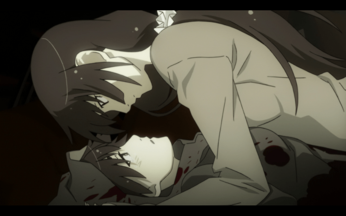 1440x900 Koyomi Araragi And Hitagi Senjougahara Desktop Wallpaper 26308