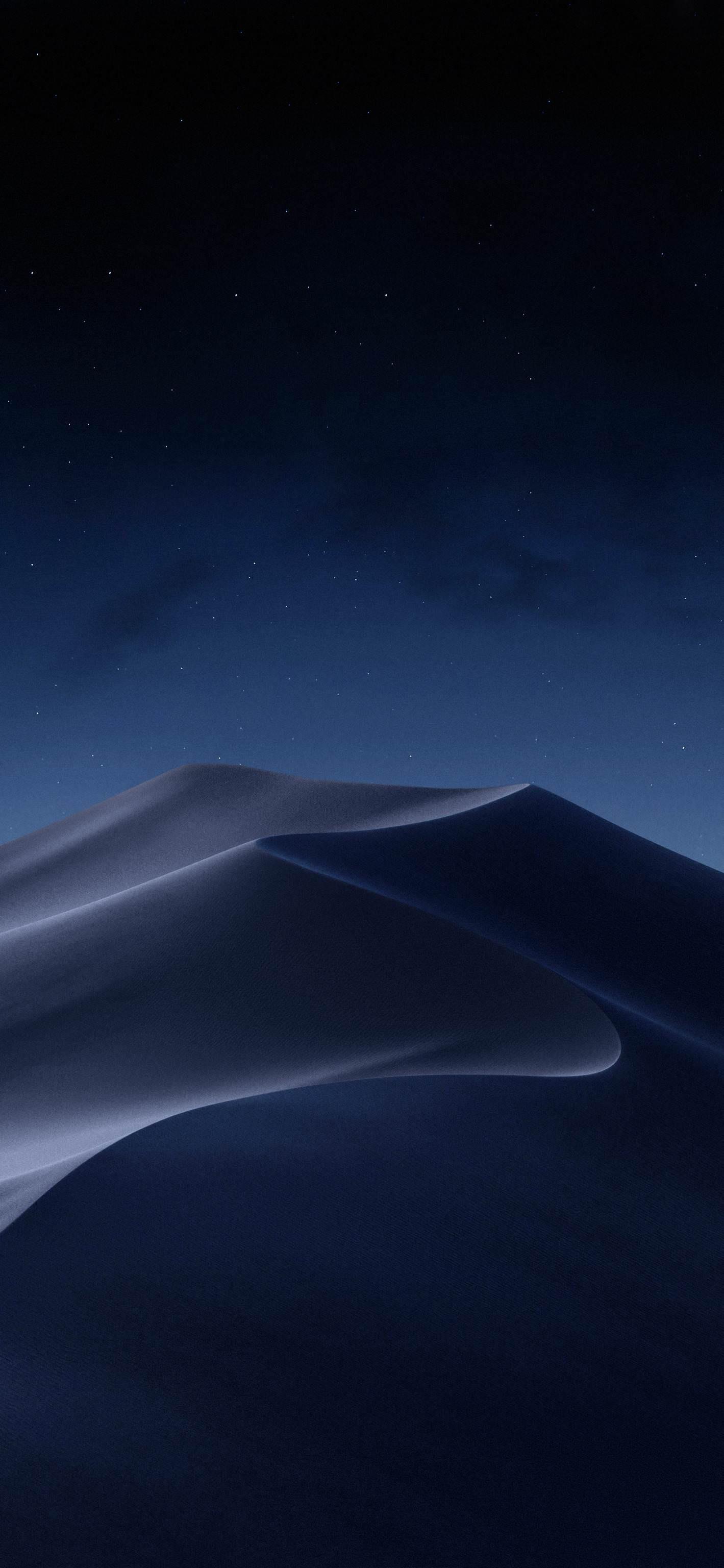 1419x3072 macOS Mojave dark wallpaper for iPhone or android