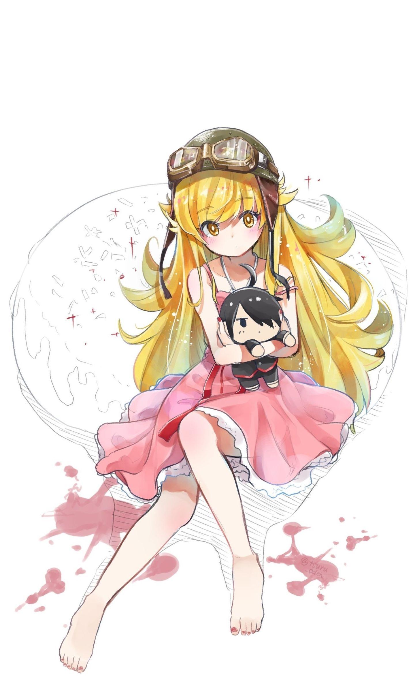1440x2355 Download 1440x2960 wallpaper cute, anime girl, artwork, shinobu oshino, bakemonogatari, samsung galaxy s samsung galaxy s8 plus, 1440x2960 HD image, background, 6509