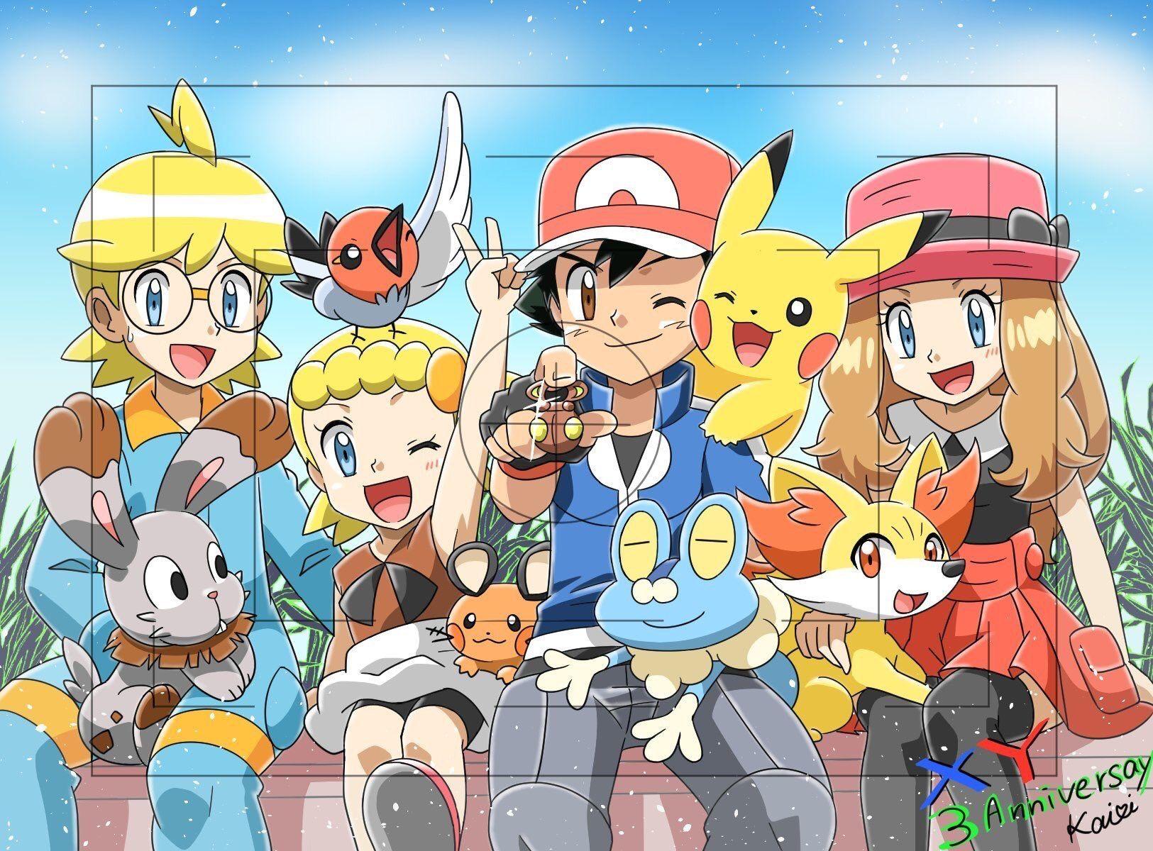 1625x1200 Ash And Serena Wallpaper