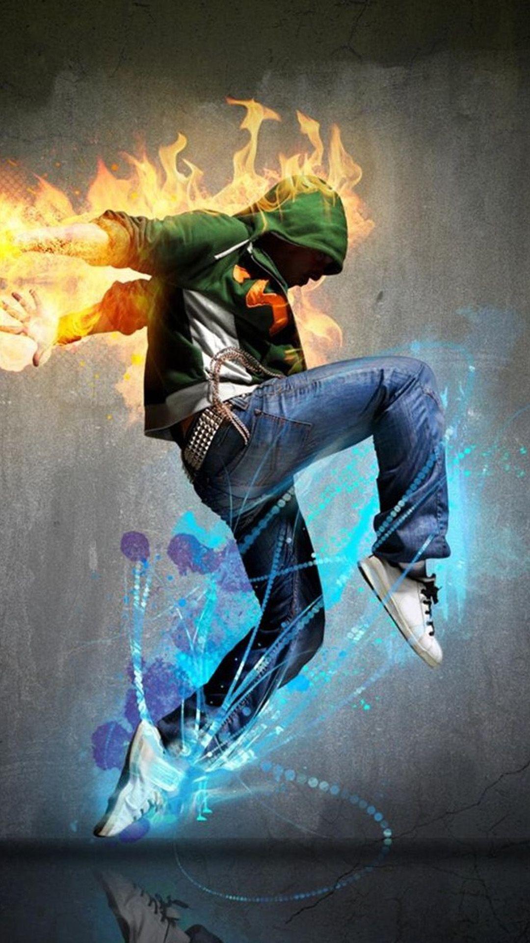 1080x1920 Fire Sport Dancer #iPhone #plus #wallpaper. Dance wallpaper, iPhone 5s wallpaper, Best iphone wallpaper