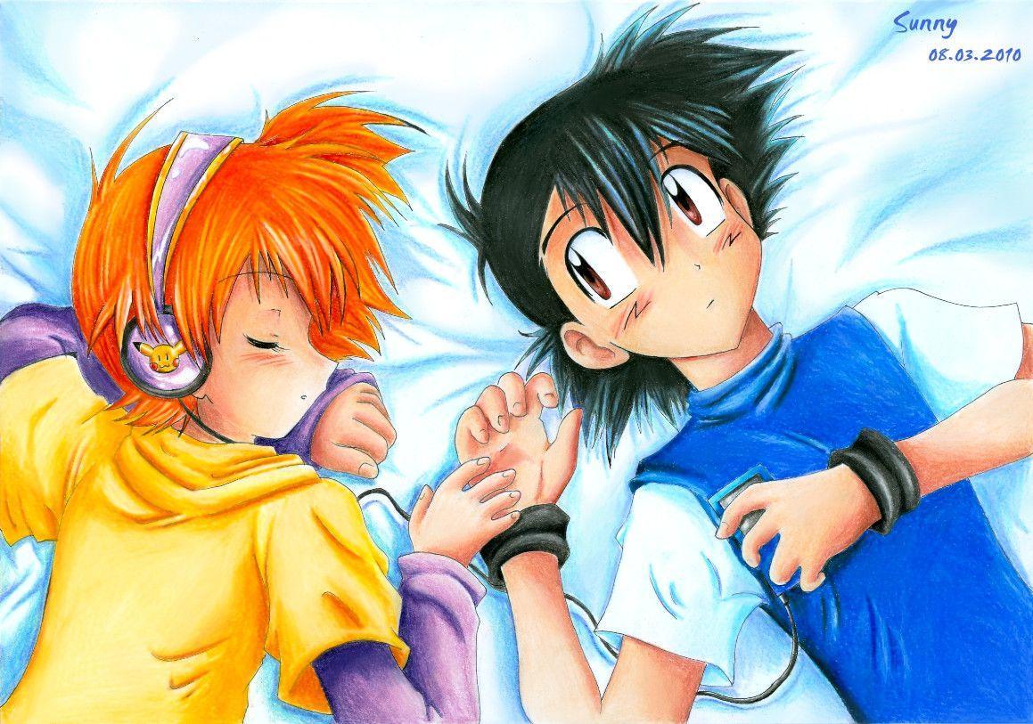 1159x813 Pokémon Ash And Misty Wallpaper
