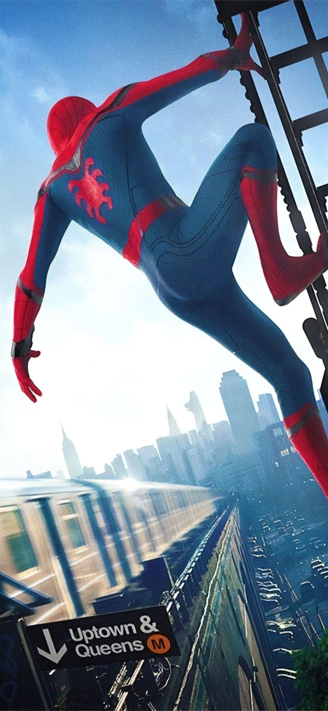 1125x2436 spider man homecoming 8k iPhone Wallpaper Free Download