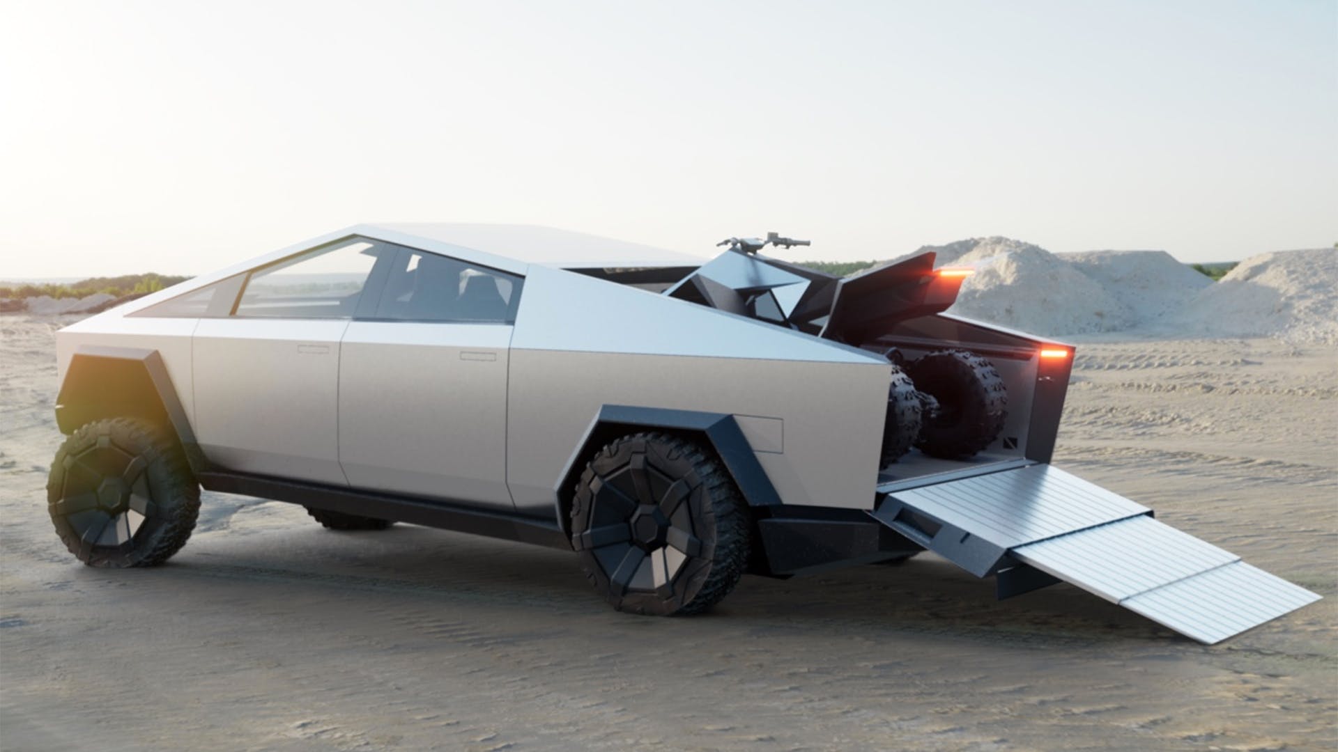 1920x1080 4k Tesla Cybertruck Wallpaper