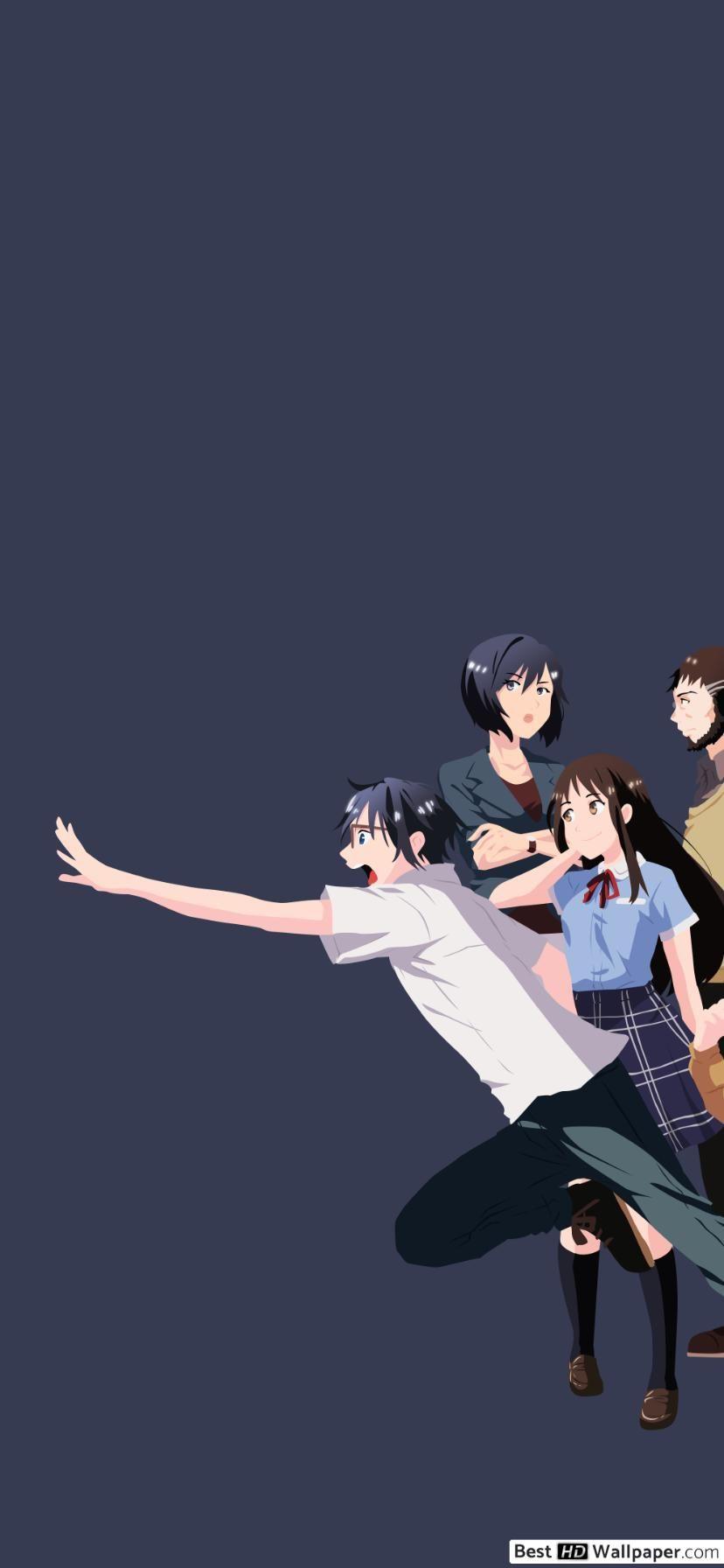 828x1792 ERASED Anime Characters HD wallpaper download