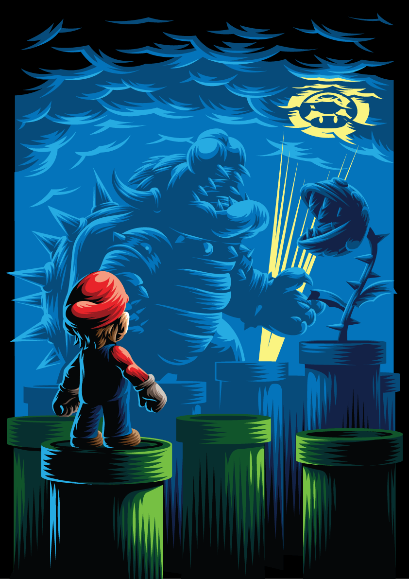 842x1191 Super Mario by Aleksey Rico. Super mario art, Mario art, Mario and luigi