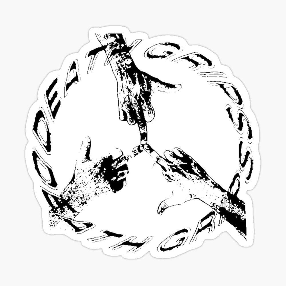1000x1000 Death Grips Peace Daisy Poster