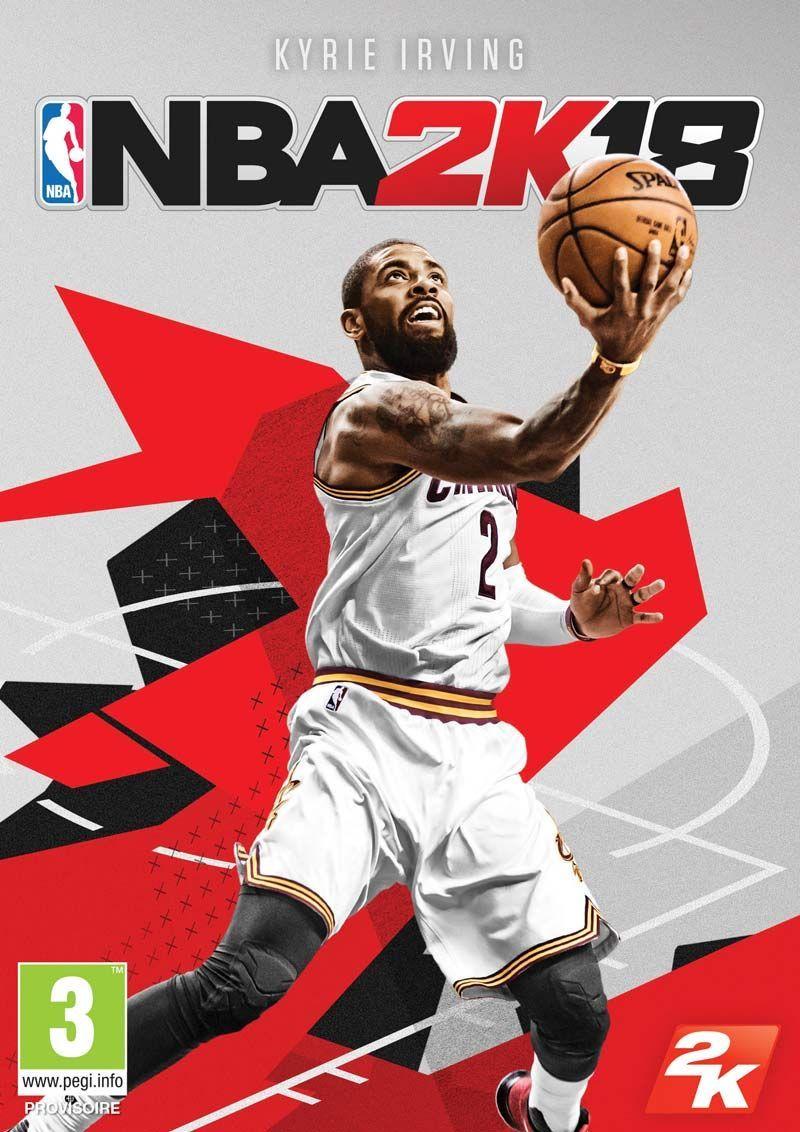 800x1132 Kyrie Irving en couverture de NBA 2K18. Basket USA. Nba, Cleveland cavaliers, Jeux sport