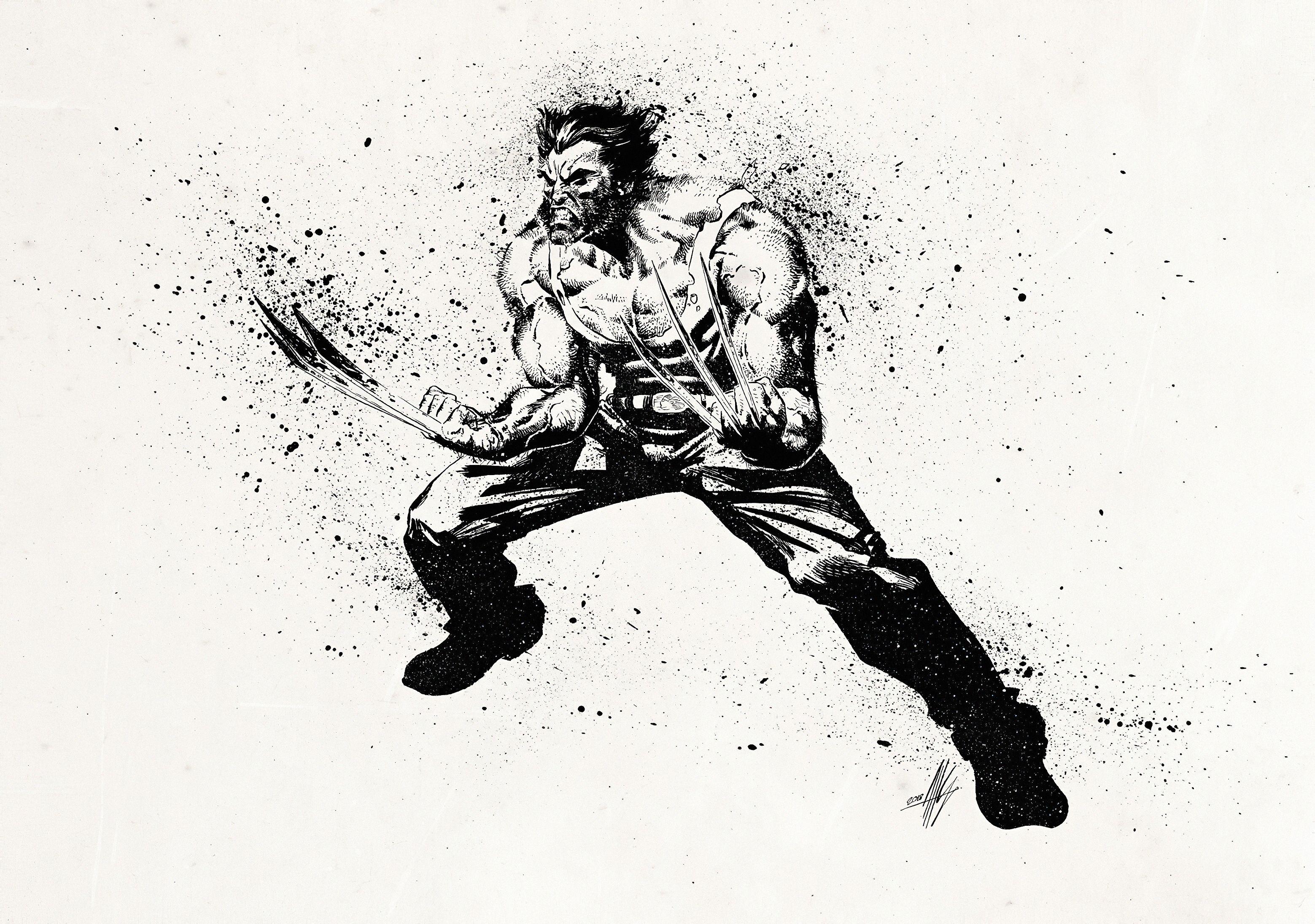 3118x2192 Wolverine 4k Sketch Art iPhone HD 4k Wallpaper, Image, Background, Photo and Picture