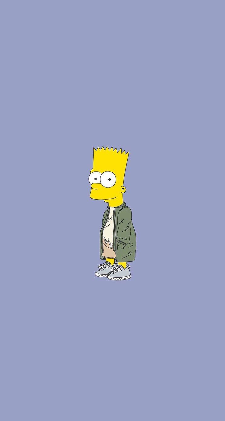 744x1392 Bart Simpson Hypebeast Wallpaper