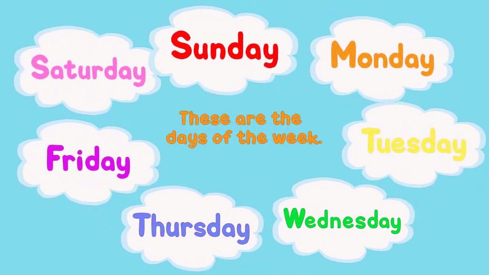 Days Of The Week Zoom Background
