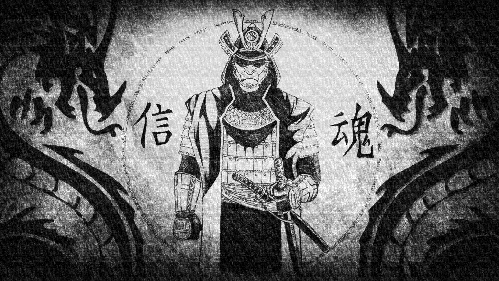 1920x1080 samurai, Japan, Dragon Wallpaper HD / Desktop and Mobile Background