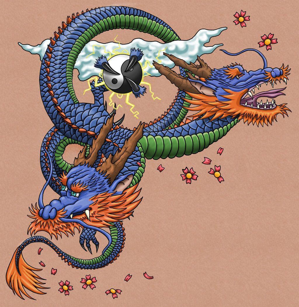 1024x1051 Japanese Dragon Tattoo Wallpaper