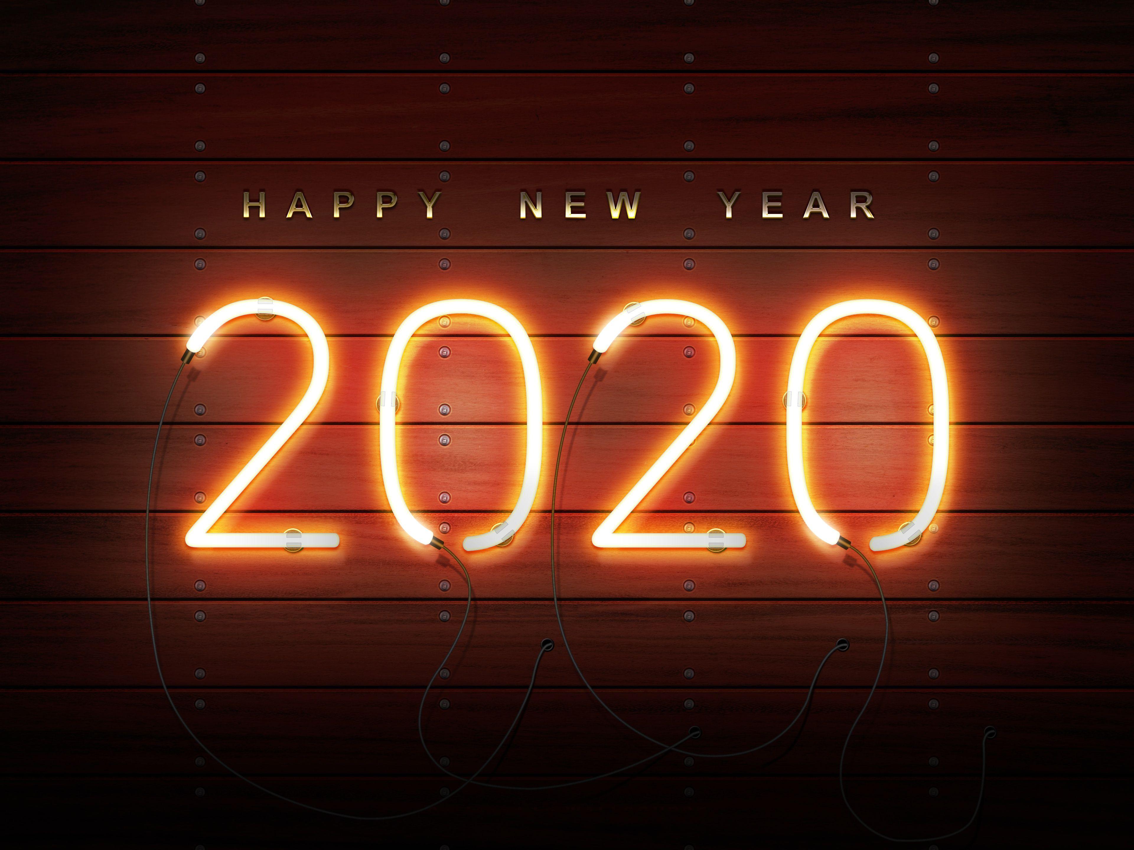 3840x2880 Happy New Year 2020 2048x1152 Resolution HD 4k Wallpaper, Image, Background, Photo and Picture