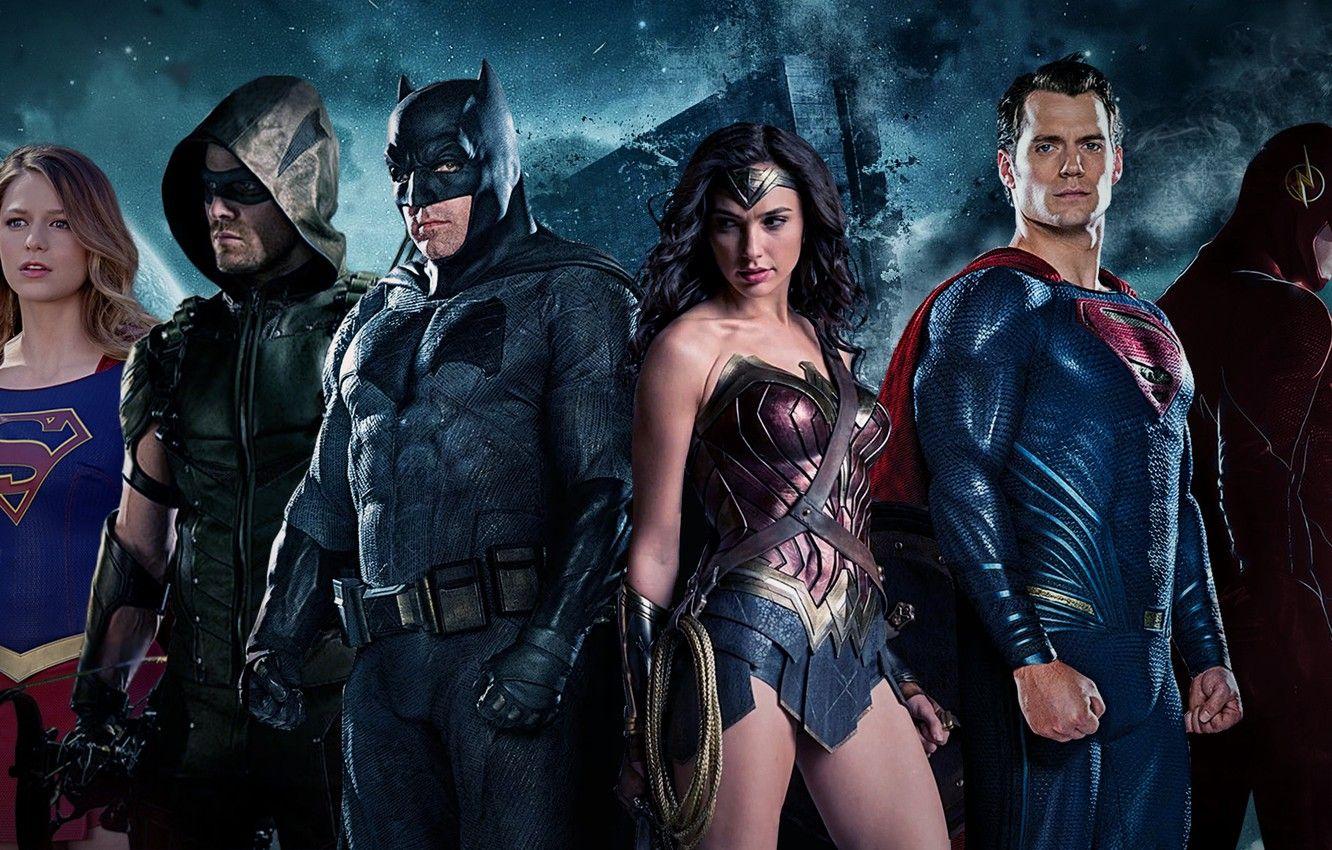 1332x850 Wallpaper batman, superman, supergirl, wonder woman, flash, Justice League, green arrow image for desktop, section фильмы
