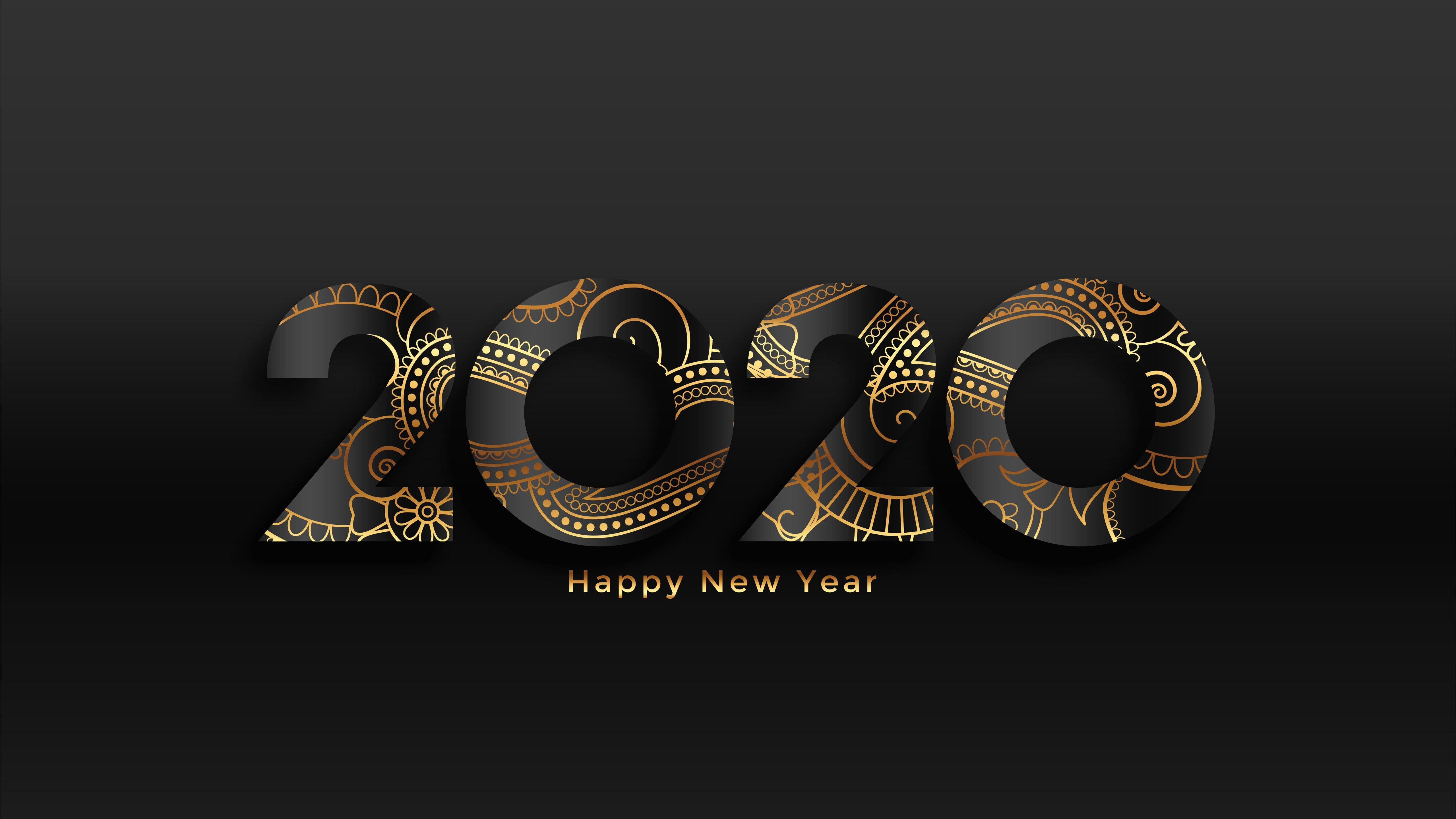 5120x2880 New Year 2020 5K New Wallpaper