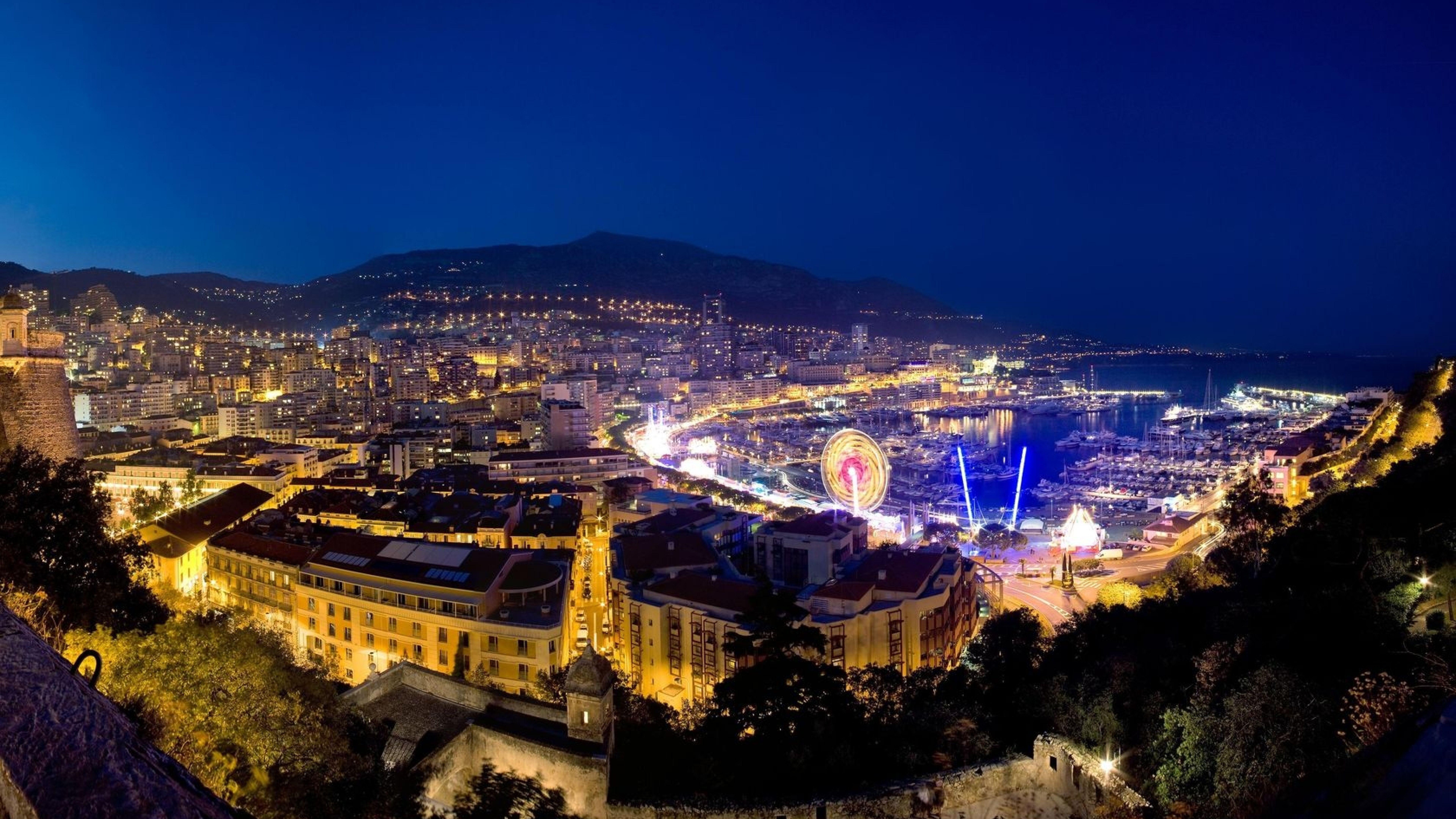 7680x4320 monaco, night, home 8K Wallpaper, HD City 4K Wallpaper, Image, Photo and Background