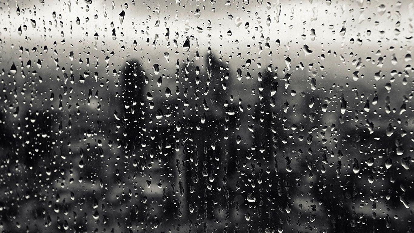 1366x768 wallpaper for desktop, laptop. rain window nature pattern