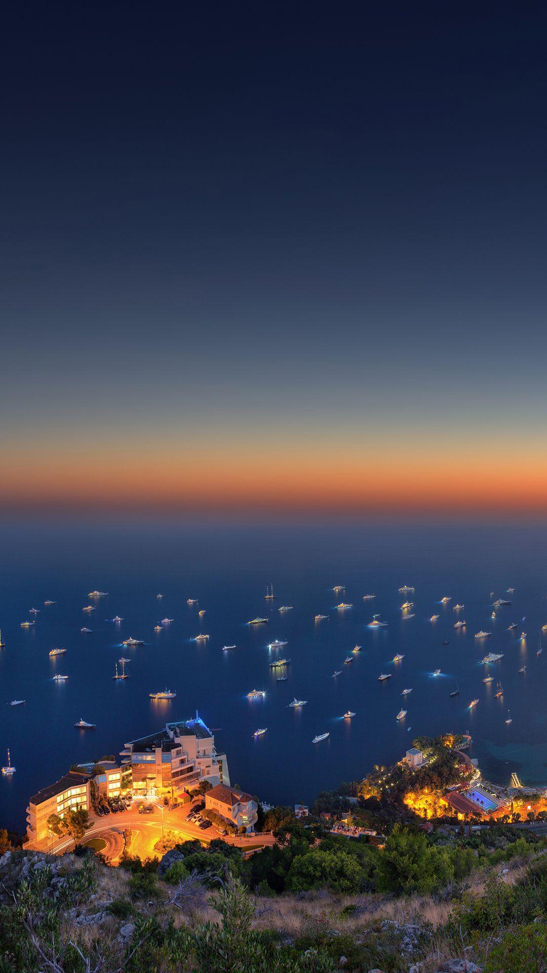 1080x1920 Monaco Sunset iPhone Wallpaper HD